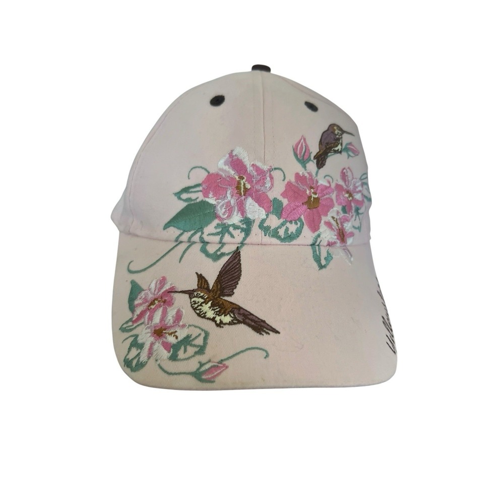Polar Graphics USA Hummingbird Embroidered Cap with Pink Strapback - Picture 2 of 12